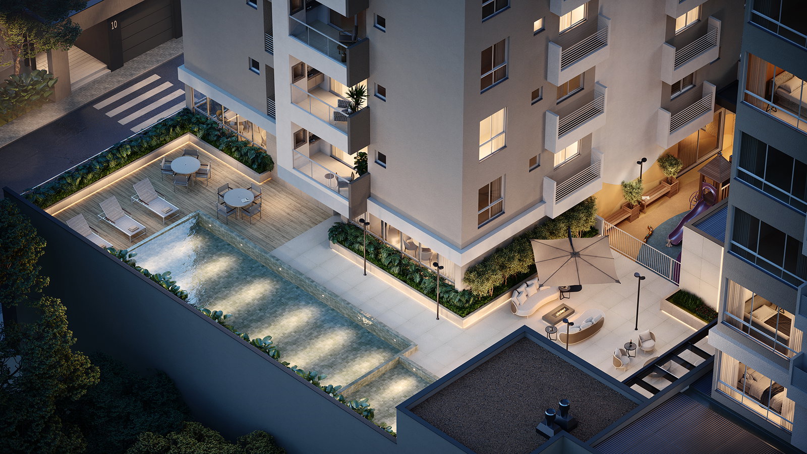 Residencial Paesaggio — vista aérea